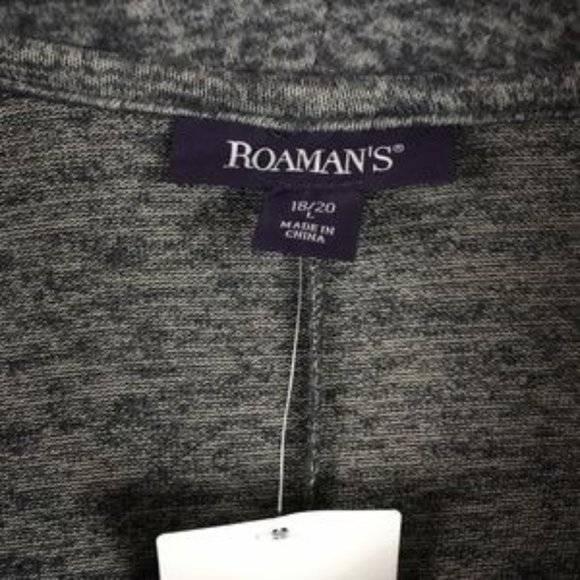 Roaman’s Gray Tunic Size Large 18/20 - Picture 3 of 3